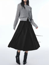 Women's 3D Floral Pleated A-Line Skirt